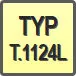 Piktogram - Typ: T.1124L